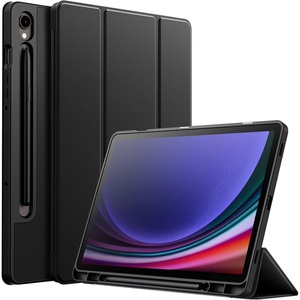 image:imageJETech Case Cover for Samsung Galaxy Tab S9 11 Black  Soft TPU Protection S Pen Holder TriFold Stand Supports S Pen Charging Auto WakeSleep Shockproof Lightweight DesignBlack