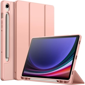image:imageJETech Case Cover for Samsung Galaxy Tab S9 11 Black  Soft TPU Protection S Pen Holder TriFold Stand Supports S Pen Charging Auto WakeSleep Shockproof Lightweight DesignRose Gold
