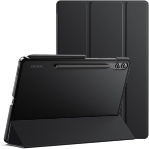 image:imageJETech Case Cover for Samsung Galaxy Tab S9 FE Plus Black  Slim Translucent Back Design TriFold Stand Support S Pen Charging Auto WakeSleep Lightweight Shockproof ProtectionBlack