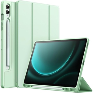 image:imageJETech Case Cover for Samsung Galaxy Tab S9 FE Plus Black  Soft TPU Protection S Pen Holder TriFold Stand Supports S Pen Charging Auto WakeSleep Shockproof Lightweight DesignMint