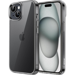image:imageJETech Case for iPhone 15 AntiYellowing Clear  Shockproof Protection Scratch Resistant Hard PC Back Durable Transparent TPU BumperBlack