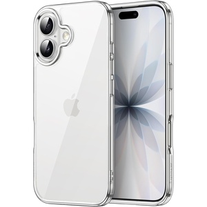image:imageJETech Case for iPhone 17 AntiYellowing Clear  Shockproof Protection Scratch Resistant Hard PC Back Durable Transparent TPU BumperClear