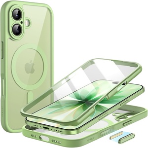 image:imageJETech Case for iPhone 17 Pro Max 360 Protection Orange  Compatible with MagSafe Builtin Tempered Glass Screen Protector Camera Control ButtonSage
