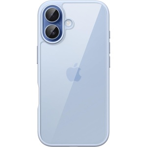 image:imageJETech Case for iPhone 17 Pro Max Orange  Solid Color Matte TPU Frame Scratch Resistant Clear Back Phone CoverMist Blue