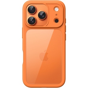 image:imageJETech Case for iPhone 17 Pro Max Orange  Solid Color Matte TPU Frame Scratch Resistant Clear Back Phone CoverOrange