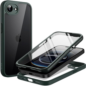 image:imageJETech Case for iPhone 17e16e 360 Protection Black  Builtin Screen Protector AntiScratch 360 Degree Full Body RuggedDark Green
