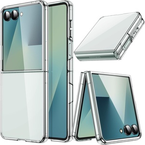 image:imageJETech Clear Case for Samsung Galaxy Z Flip 7 Clear  Crystal Clear Back Hard PC Construction Slim Fit Shockproof ProtectionClear