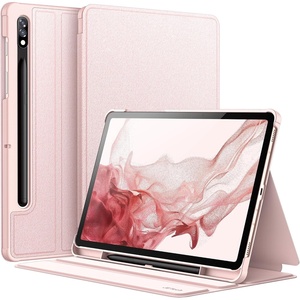 image:imageJETech Folio Case Cover for Samsung Galaxy Tab S8S7 11 20222020 Black  For 20222020 Model MultiAngle Stand Cover S Pen Holder Slim Protective Cover Auto WakeSleepPink Gold