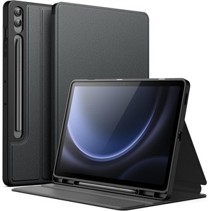 image:imageJETech Folio Case Cover for Samsung Galaxy Tab S9 FE Plus Black  MultiAngle Stand Cover S Pen Holder Slim Protective Cover Auto WakeSleepBlack