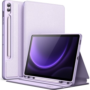 image:imageJETech Folio Case Cover for Samsung Galaxy Tab S9 FE Plus Black  MultiAngle Stand Cover S Pen Holder Slim Protective Cover Auto WakeSleepLavender