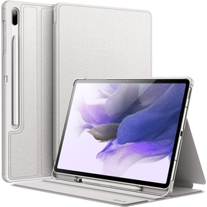 image:imageJETech Folio Case for Samsung Galaxy Tab S8 PlusS7 FES7 Plus 124 Black  For 202220212020 Model MultiAngle Stand Cover S Pen Holder Slim Protective Cover Auto WakeSleepSilver