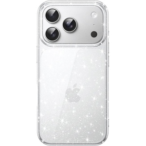 image:imageJETech Glitter Case for iPhone 17 Pro Clear  Sparkly Glitter Design Shockproof Protection Clear Back Stylish LookClear