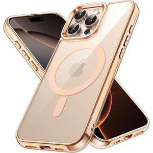 image:imageJETech Magnetic Case for iPhone 16 Clear  Compatible with MagSafe Shockproof Phone Bumper Cover Scratch Resistant Clear BackDesert