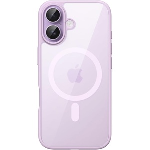 image:imageJETech Magnetic Case for iPhone 17 Pro Max Orange  Compatible with MagSafe Solid Color Matte TPU Frame Clear Back Shockproof BumperLavender