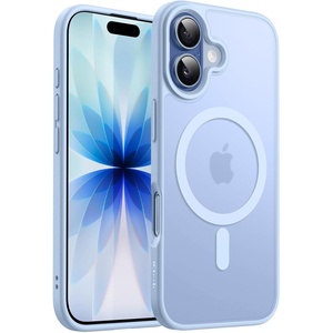 image:imageJETech Magnetic Matte Case for iPhone 17 Pro Max Dark BlueMist Blue