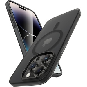 image:imageJETech Magnetic Matte Case for iPhone 17 Pro Max Frosted Clear  Compatible with MagSafe Translucent Frosted Soft TPU Cover AntiYellowing AntiFingerprint ShockproofBlack