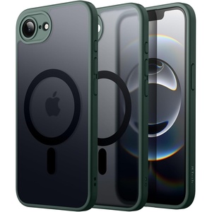 image:imageJETech Magnetic Matte Case for iPhone 17e16e Black  Compatible with MagSafe Translucent Back Slim Minimalist Design Precise Cutouts Shockproof Phone CoverDark Green