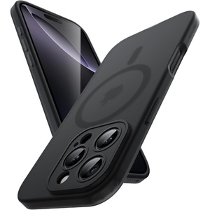 image:imageJETech Magnetic Matte Case for iPhone 17e16e Black  Compatible with MagSafe Translucent Frosted Soft TPU Cover AntiYellowing AntiFingerprint ShockproofBlack