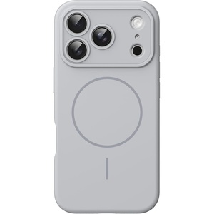 image:imageJETech Magnetic Silicone Case for iPhone 17 Pro Max Dark Blue  Compatible with MagSafe Silky Soft Touch Full Camera Lens Protection Shock Absorbing Phone CoverGrey