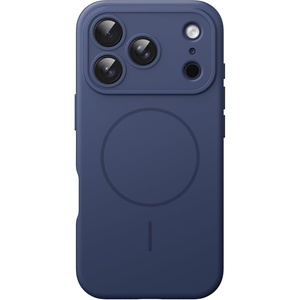 image:imageJETech Magnetic Silicone Case for iPhone 17 Pro Max Dark Blue  Compatible with MagSafe Silky Soft Touch Full Camera Lens Protection Shock Absorbing Phone CoverDark Blue