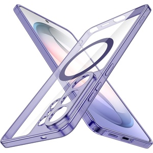 image:imageJETech Magnetic Slim Case for Samsung Galaxy S26 Clear  Compatible with MagSafe Camera Lens Protection UltraThin Lightweight Design Minimalist Style Clear BackHeron Purple