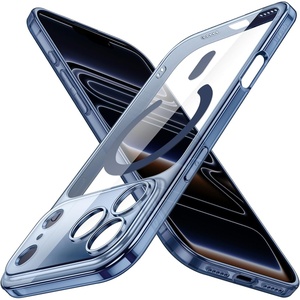 image:imageJETech Magnetic Slim Case for iPhone 17 Pro Max Clear  Compatible with MagSafe Camera Lens Protection UltraThin Lightweight Design Clear Back Minimalist StyleDeep Blue