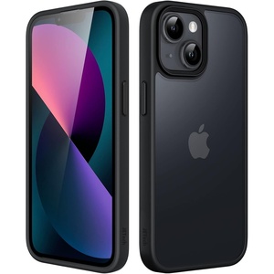image:imageJETech Matte Case for iPhone 13 Black  MilitaryGrade Protection Frosted Matte Back AntiFingerprint Finish Shockproof DesignBlack