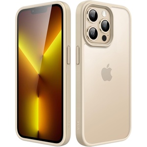 image:imageJETech Matte Case for iPhone 13 Black  MilitaryGrade Protection Frosted Matte Back AntiFingerprint Finish Shockproof DesignLight Gold