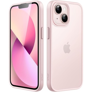 image:imageJETech Matte Case for iPhone 13 Black  MilitaryGrade Protection Frosted Matte Back AntiFingerprint Finish Shockproof DesignPink