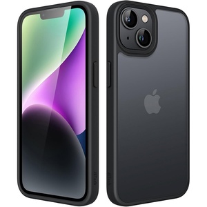 image:imageJETech Matte Case for iPhone 14 Black  MilitaryGrade Protection Frosted Matte Back AntiFingerprint Finish Shockproof DesignBlack