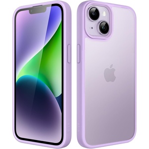 image:imageJETech Matte Case for iPhone 14 Black  MilitaryGrade Protection Frosted Matte Back AntiFingerprint Finish Shockproof DesignLight Purple