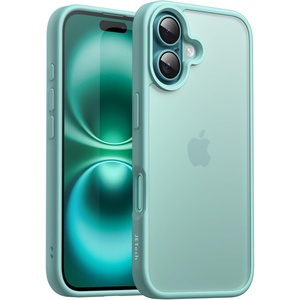 image:imageJETech Matte Case for iPhone 16 Black  MilitaryGrade Protection Frosted Matte Back AntiFingerprint Finish Shockproof DesignTeal
