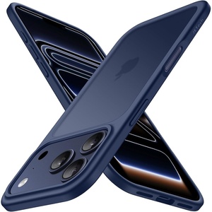 image:imageJETech Matte Case for iPhone 17 Black  MilitaryGrade Protection Frosted Matte Back AntiFingerprint Finish Shockproof Design Minimalist StyleDark Blue