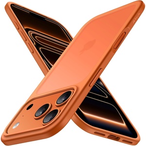 image:imageJETech Matte Case for iPhone 17 Black  MilitaryGrade Protection Frosted Matte Back AntiFingerprint Finish Shockproof Design Minimalist StyleOrange