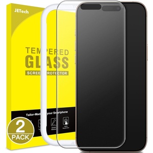 image:imageJETech Matte Screen Protector for iPhone 17 Pro Max 2Pack  AntiGlare 9H Tempered Glass AntiFingerprint Smooth Touch Easy Installation CaseFriendlyiPhone 16 Pro Max