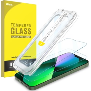 image:imageJETech One Touch Screen Protector for iPhone 17e16e14 2Pack  Auto Alignment Installation HD Clear Full Coverage Tempered Glass BubbleFree ApplicationiPhone 17e16e1313 Pro