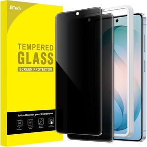 image:imageJETech Privacy Screen Protector for Samsung Galaxy S26 2Pack  AntiSpy Privacy Protection Tempered Glass Easy Installation Tool CaseFriendly AntiScratch DesignGalaxy S26 Plus