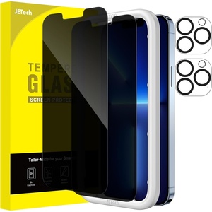 image:imageJETech Privacy Screen Protector for iPhone 17 Pro Max 22 Pack  AntiSpy Tempered Glass with Camera Lens Protector Easy Installation TooliPhone 13 Pro Max