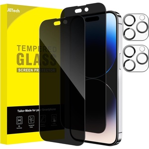image:imageJETech Privacy Screen Protector for iPhone 17 Pro Max 22 Pack  AntiSpy Tempered Glass with Camera Lens Protector Easy Installation TooliPhone 14 Pro