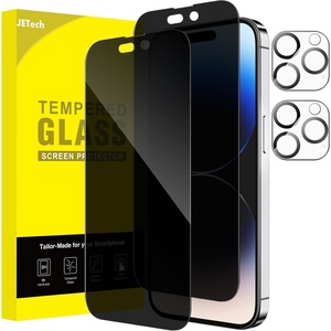 image:imageJETech Privacy Screen Protector for iPhone 17 Pro Max 22 Pack  AntiSpy Tempered Glass with Camera Lens Protector Easy Installation TooliPhone 14 Pro Max