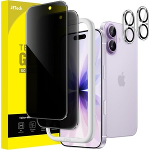 image:imageJETech Privacy Screen Protector for iPhone 17 Pro Max 22 Pack  AntiSpy Tempered Glass with Camera Lens Protector Easy Installation TooliPhone 17