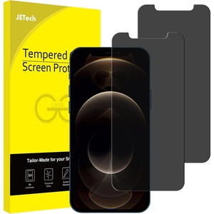image:imageJETech Privacy Screen Protector for iPhone 17e16e13 Pro13 2Pack  AntiSpy Privacy Protection Tempered Glass Face ID CompatibleiPhone 12 Pro Max