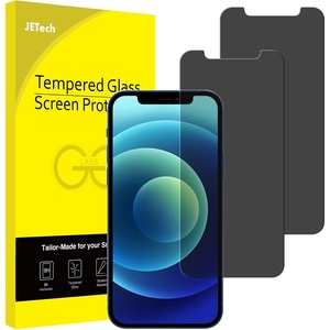 image:imageJETech Privacy Screen Protector for iPhone 17e16e13 Pro13 2Pack  AntiSpy Privacy Protection Tempered Glass Face ID CompatibleiPhone 12 mini