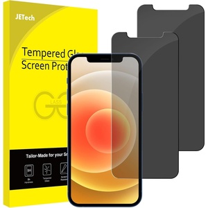 image:imageJETech Privacy Screen Protector for iPhone 17e16e13 Pro13 2Pack  AntiSpy Privacy Protection Tempered Glass Face ID CompatibleiPhone 1212 Pro