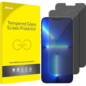 image:imageJETech Privacy Screen Protector for iPhone 17e16e13 Pro13 2Pack  AntiSpy Privacy Protection Tempered Glass Face ID CompatibleiPhone 13 Pro Max