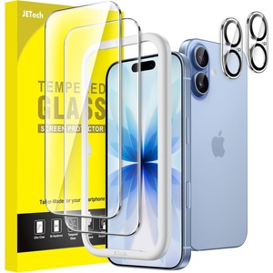 image:imageJETech Screen Protector for iPhone 17 Pro Max 22 Pack  with Camera Lens Protector HD Clear Tempered Glass AntiScratch Protection Easy Installation TooliPhone 17