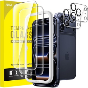 image:imageJETech Screen Protector for iPhone 17 Pro Max 22 Pack  with Camera Lens Protector HD Clear Tempered Glass AntiScratch Protection Easy Installation TooliPhone 17 Pro