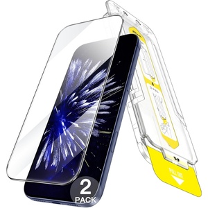 image:imageJETech Screen Protector for iPhone 17 Pro Max 2Pack  10Second OneStep Installation Tempered Glass AntiFingerprint HD Clear CaseFriendlyiPhone 17 Pro