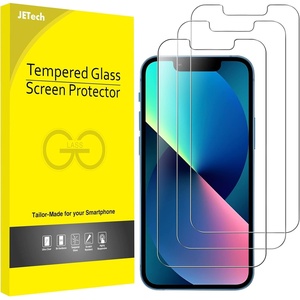 image:imageJETech Screen Protector for iPhone 17e16e13 Pro13 3Pack  HD Clear Face ID Compatible AntiScratch GlassiPhone 13 mini