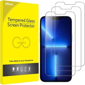 image:imageJETech Screen Protector for iPhone 17e16e13 Pro13 3Pack  HD Clear Face ID Compatible AntiScratch GlassiPhone 17e16e1313 Pro